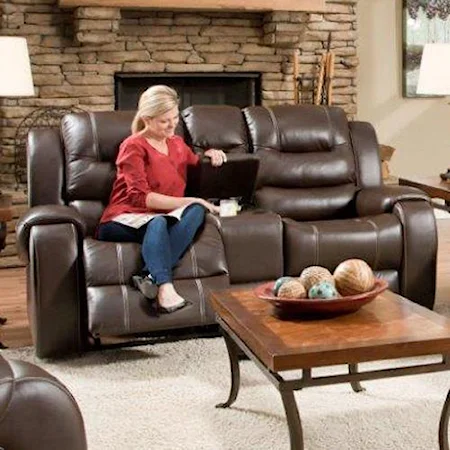 Reclining Console Loveseat with Cup Holders